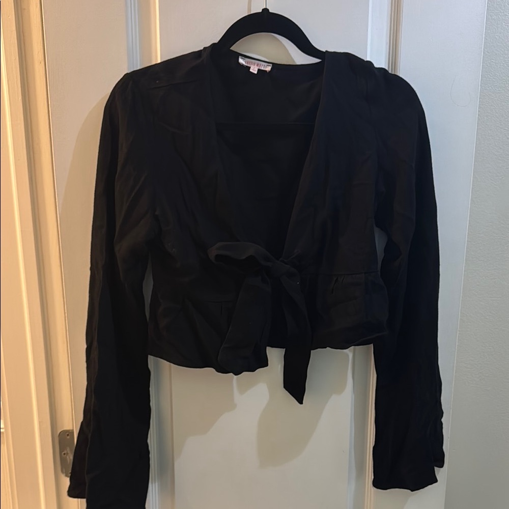 Garage Black Crop Top